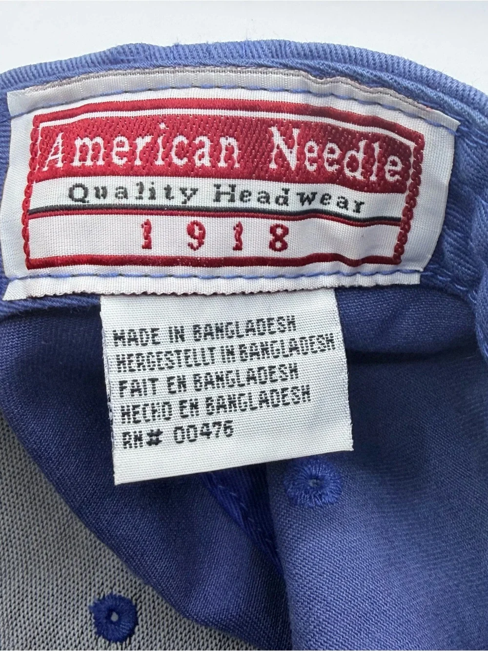 Chicago Cubs Baseball Cap American Needle 1918 Cooperstown Cap Leather Strapback